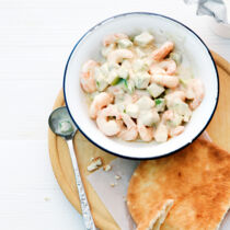 Pita mit Shrimpscocktail