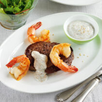 Surf & Turf mit Sesamjoghurt