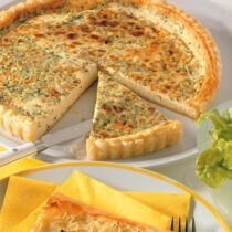 Blätterteigquiche mit Käse