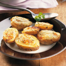 Überbackene Kartoffelkanus Überbackene Kartoffelkanus