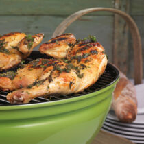 Würzige Hähnchenhälften