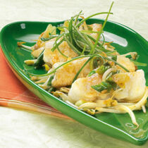 Kabeljau mit Sprossen