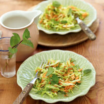 Spitzkohlsalat mit Minze Spitzkohlsalat mit Minze