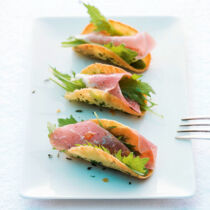 Tacos mit Rucola und Parmaschinken