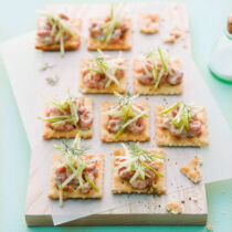 Krabbenkräcker mit Apfel Krabbenkräcker mit Apfel