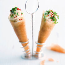 Räucherforellencreme im Strudelteig-Cornetto