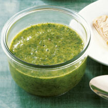 Salsa verde zu Lachs