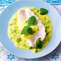 Rotbarsch mit Kokos-Curry-Sauce Rotbarsch mit Kokos-Curry-Sauce