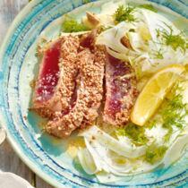 Thunfisch auf Fenchelsalat