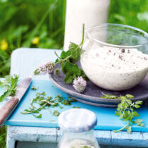 Ziegenfrischkäse-Dressing