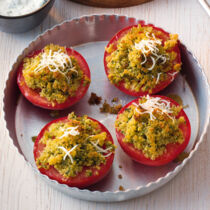 Gratinierte Tomaten mit Oregano Gratinierte Tomaten mit Oregano