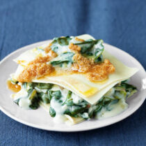 Teller-Lasagne mit Mangoldgemüse