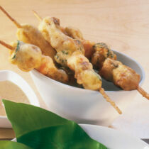 Gemüsespieße im Backteig