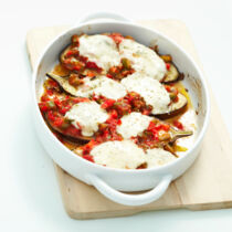 Auberginenschnitzel mit Paprika Auberginenschnitzel mit Paprika