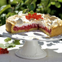 Johannisbeerkuchen mit Baiserhaube Johannisbeerkuchen mit Baiserhaube