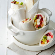 Camembert-Birnen-Wraps