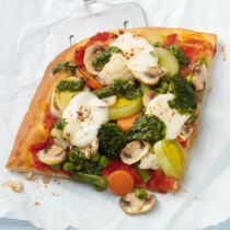Gemüsepizza mit Pesto Gemüsepizza mit Pesto