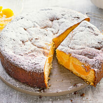 Kokos-Pfirsichkuchen