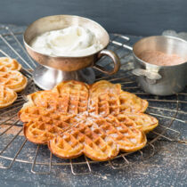 Crème-fraîche-Waffeln