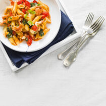 Penne mit Riesengarnelen Penne mit Riesengarnelen