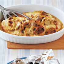 Gratinierte Putenschnitzel