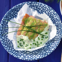 Lachs mit Wasabisauce