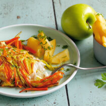 Kabeljau im Gemüsemantel