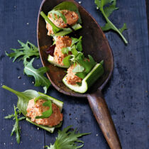 Gefüllte Zucchinischiffchen Gefüllte Zucchinischiffchen