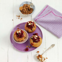 Schokomuffins mit Kirschfüllung Schokomuffins mit Kirschfüllung