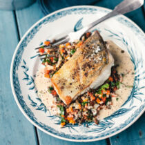 Filet de sandre aux lentilles - Zanderfilet mit Linsen