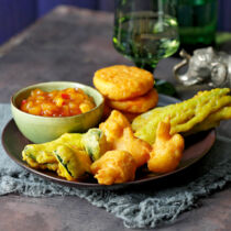 Pakoras mit Mangochutney