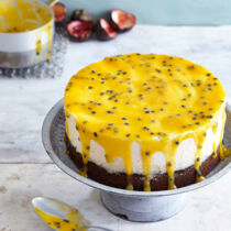 Maracuja-Eistorte mit Kastanienmehl Maracuja-Eistorte mit Kastanienmehl