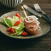 Kichererbsen-Hack-Spieße Kichererbsen-Hack-Spieße