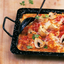 Pilzauflauf vom Blech