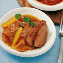 Ente mit Orangen Ente mit Orangen