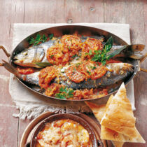 Gedünsteter Meerbarsch