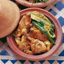 Huhn-Zucchini-Tajine