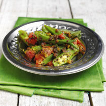 Okra-Tomaten-Gemüse