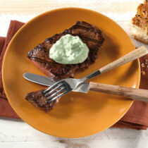 Rumpsteaks mit Blue Cheese