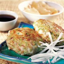 Feine Fischfrikadellen mit Lauch und Miso