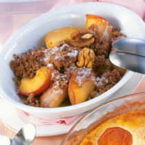 Gebackene Äpfel mit Zimt-Streuseln Gebackene Äpfel mit Zimt-Streuseln
