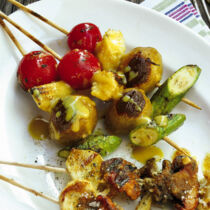 Würzige Gemüsespieße Würzige Gemüsespieße