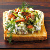 Toast mit Lachs-Aufstrich Toast mit Lachs-Aufstrich