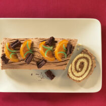 Französische Weihnachtsroulade »Bûche de Noël« Französische Weihnachtsroulade »Bûche de Noël«