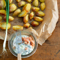 Ofenkartoffeln mit Krabbensauce Ofenkartoffeln mit Krabbensauce
