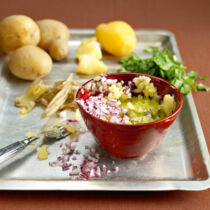 Grüner Kartoffeldip