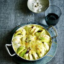 Kleine Lauch-Gratins
