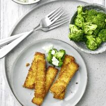 Knusprige Polenta-Sticks mit Brokkoli Knusprige Polenta-Sticks mit Brokkoli