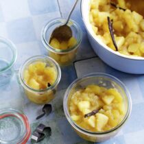 Karamellisiertes Apfelkompott