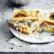 Forellensandwiches mit Coleslaw